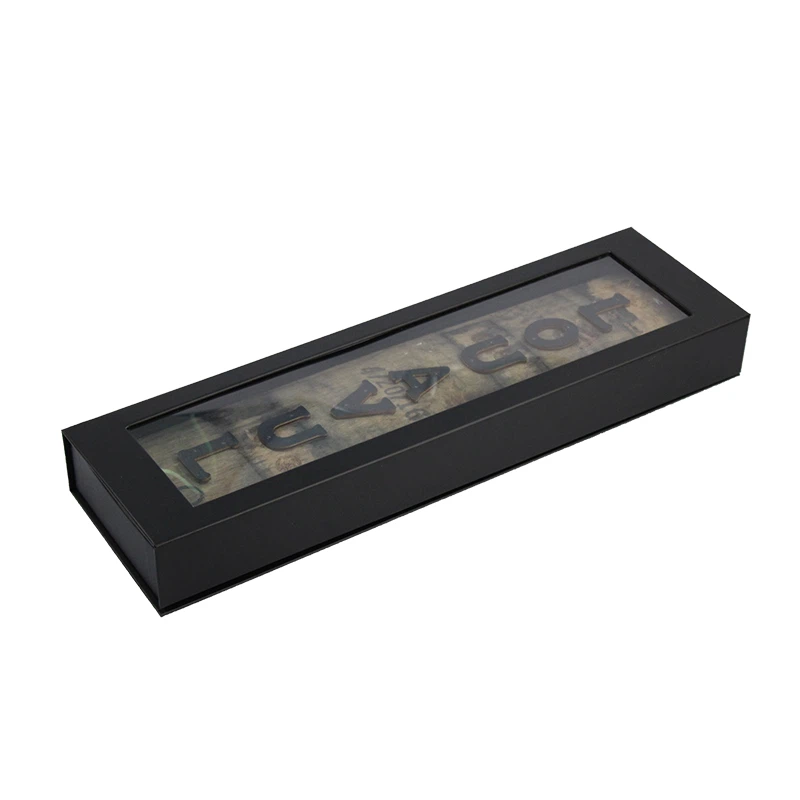 Black Folding box With PVC Window 2